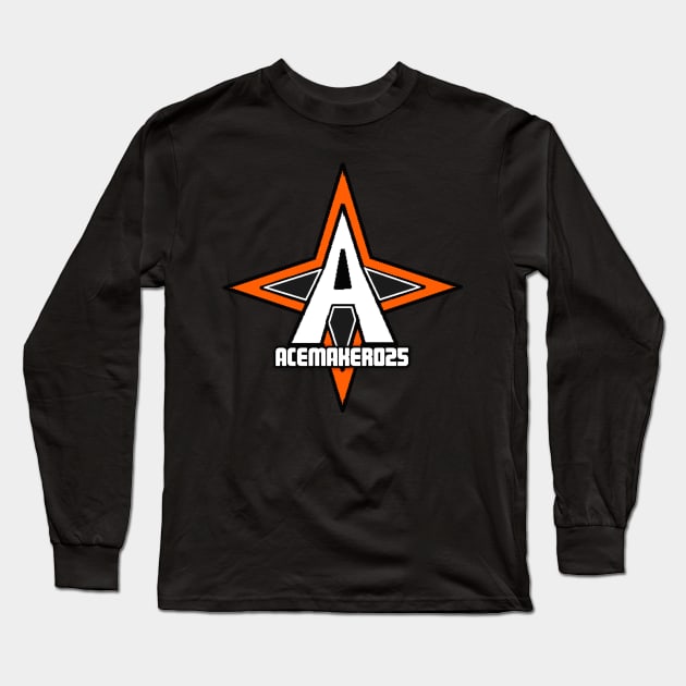 New Logo (Orange) Long Sleeve T-Shirt by Acemaker025